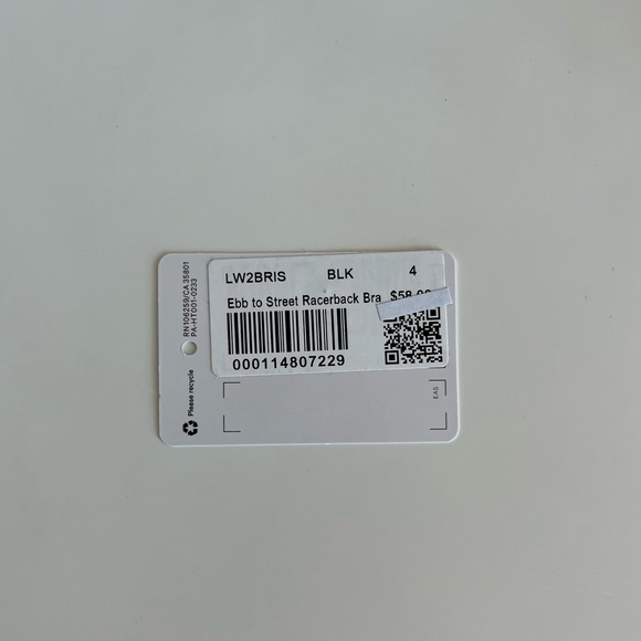 NWOT Lululemon Ebb To Street Racerback Bra - Picture 13 of 13